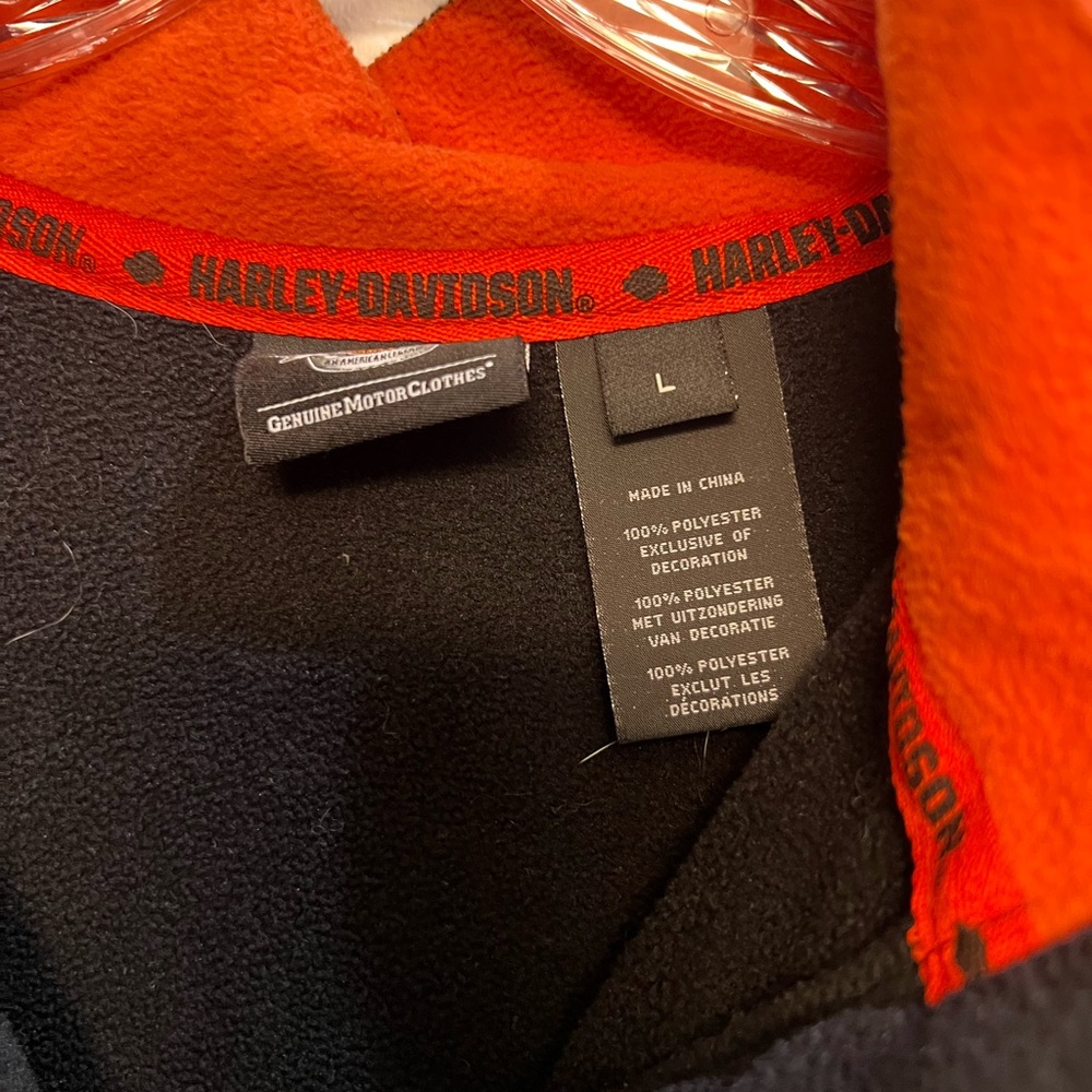 Harley-Davidson Black and Orange Sweatshirt
